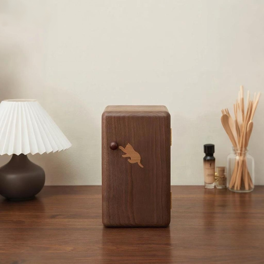 Redwyuo Elisson 6-Drawer Walnut Jewelry Box